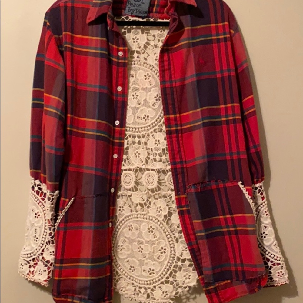 Lace flannel